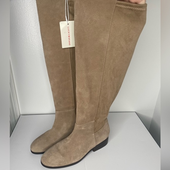 Lucky Brand NWT Tan Over the Knee Boots Suede - Picture 1 of 8